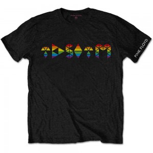 Pink Floyd Unisex T-Shirt: Dark Side Prism Initials (Black) (XX-Large)
