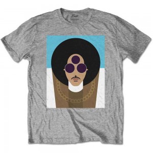 Prince Unisex T-Shirt: Art Official Age (Grey) (Large)