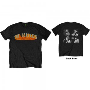 The Beatles Unisex T-Shirt: Live In Japan (Black) (Back Print) (Large)