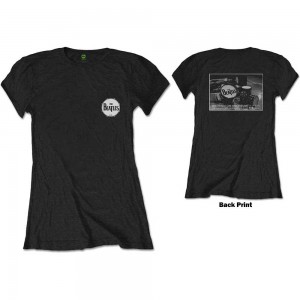 The Beatles Ladies T-Shirt: Washington Coliseum (Black) (Back Print) (Medium)