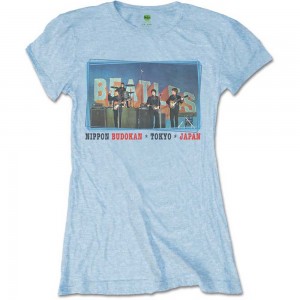 The Beatles Ladies T-Shirt: Nippon Budokan (Blue) (XX-Large)