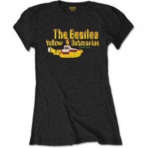 The Beatles Ladies Retail Pack T-Shirt: Nothing Is Real (Black) (Large)