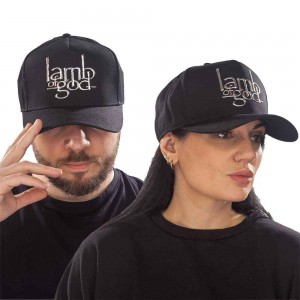 Lamb Of God Unisex Baseball Cap: Sonic Silver Logo (Black)