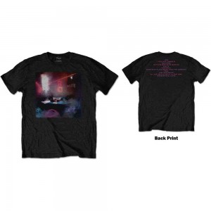 Prince Unisex T-Shirt: Watercolours (Black) (Back Print) (Medium)