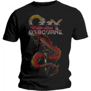 Ozzy Osbourne Unisex T-Shirt: Vintage Snake (Black) (XX-Large)