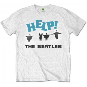 The Beatles Unisex T-Shirt: HELP! Snow (White) (Medium)