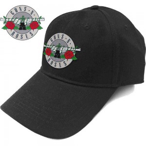 Guns N´ Roses Unisex Baseball Cap: Silver Circle Logo (Black)