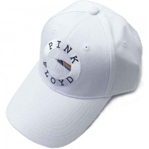 Pink Floyd Unisex Baseball Cap: Circle Logo (White)