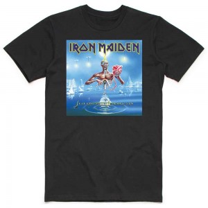 Iron Maiden Unisex T-Shirt: Seventh Son Box (Black) (Small)