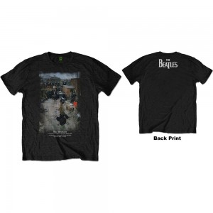 The Beatles Unisex T-Shirt: 3 Savile Row (Black) (Back Print) (XX-Large)