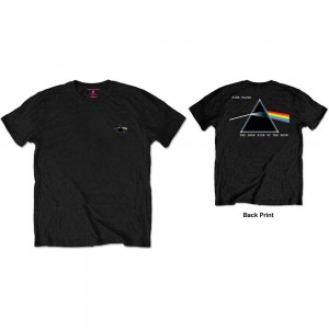 Pink Floyd Unisex Retail Pack T-Shirt: Dark Side of the Moon Prism (Black) (Back Print) (X-Large)