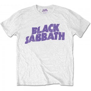 Black Sabbath Kids Retail Pack T-Shirt: Wavy Logo (White) (9-10 Years)