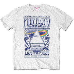 Pink Floyd Kids Retail Pack T-Shirt: Carnegie Hall Poster (White) (7-8 Years)
