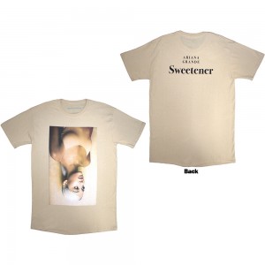 Ariana Grande Unisex T-Shirt: Sweetener (Sand) (Back Print) (XX-Large)