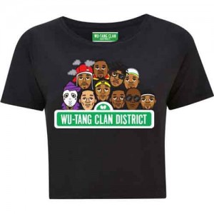 Wu-Tang Clan Ladies Crop Top: Sesame Street (Black) (Ex-Tour) (Large)