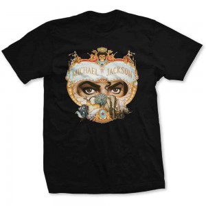 Michael Jackson Unisex T-Shirt: Dangerous (Black) (Small)
