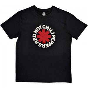Red Hot Chili Peppers Unisex T-Shirt: Classic Asterisk (Black) (Large)