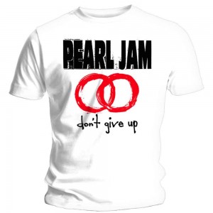 Pearl Jam Unisex T-Shirt: Don´t Give Up (White) (XX-Large)