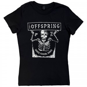 The Offspring Ladies T-Shirt: Dance Fucker Dance (Black) (Small)