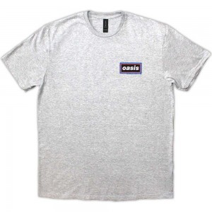 Oasis Unisex T-Shirt: Lines (Grey) (Large)