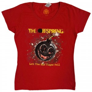 The Offspring Ladies T-Shirt: Hot Sauce (Bad Times) (Red) (XX-Large)
