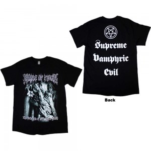 Cradle Of Filth Unisex T-Shirt: Supreme Vampiric Evil (Black) (Back Print) (X-Large)