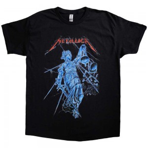 Metallica Unisex T-Shirt: Blue Justice (Black) (X-Large)