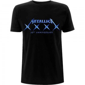 Metallica Unisex T-Shirt: 40 XXXX (Black) (X-Large)