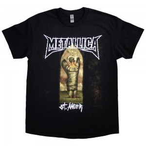 Metallica Unisex T-Shirt: St Anger Angel (Black) (X-Large)