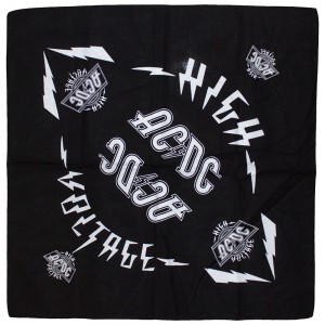 AC/DC Unisex Bandana: High Voltage (Black)