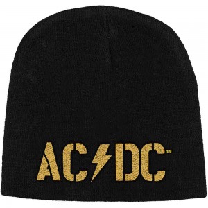AC/DC Unisex Beanie Hat: PWR-UP Band Logo (Black)