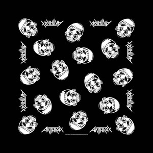Anthrax Unisex Bandana: Not Man (Black)