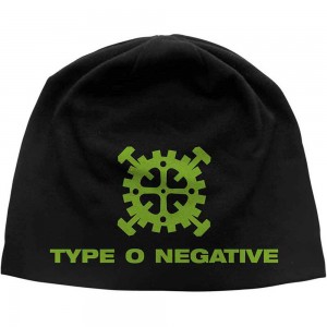 Type O Negative Unisex Beanie Hat: Gear Logo JD Print (Black)