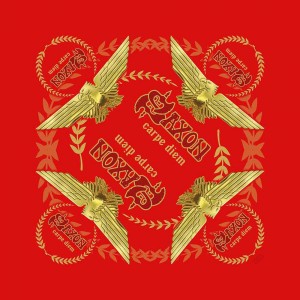 Saxon Unisex Bandana: Carpe Diem (Red)