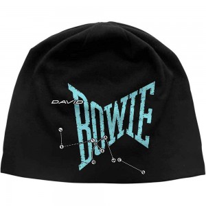 David Bowie Unisex Beanie Hat: Let´s Dance JD Print (Black)