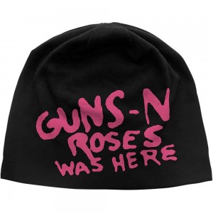 Guns N´ Roses Unisex Beanie Hat: Was Here JD Print (Black)