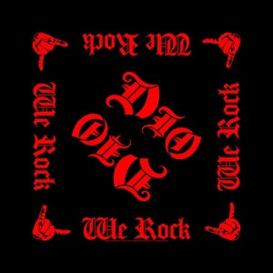 Dio Unisex Bandana: We Rock (Red & Black)