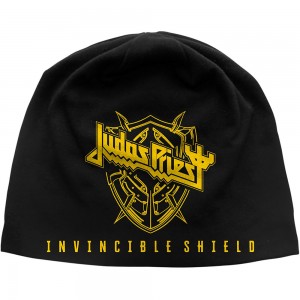 Judas Priest Unisex Beanie Hat: Invincible Shield JD Print (Black)