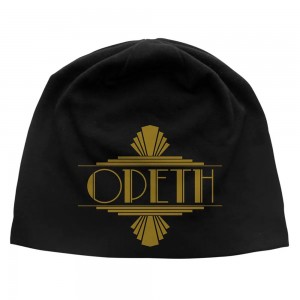 Opeth Unisex Beanie Hat: Art Deco Logo JD Print (Black)