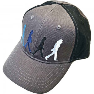 The Beatles Unisex Baseball Cap: Abbey Road Figures (Black & Charcoal Grey) (2-Tone)