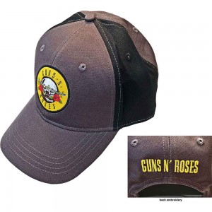 Guns N´ Roses Unisex Baseball Cap: Circle Logo (Black & Charcoal Grey) (2-Tone)