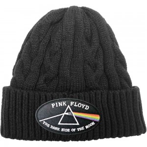 Pink Floyd Unisex Beanie Hat: The Dark Side of the Moon Black Border (Black) (Cable Knit)