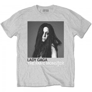 Lady Gaga Unisex T-Shirt: Fame Monster (Grey) (Small)