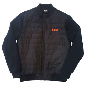 AC/DC Unisex Quilted Jacket: Logo (Medium)