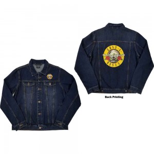 Guns N´ Roses Unisex Denim Jacket: Classic Logo (Back Print) (Small)