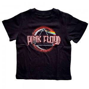 Pink Floyd Kids Toddler T-Shirt: Vintage Dark Side of the Moon Seal (Black) (3 Years)