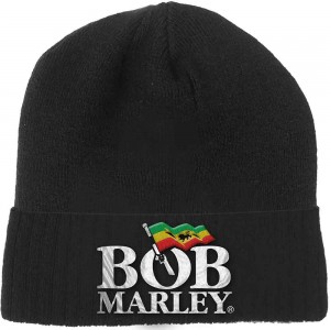 Bob Marley Unisex Beanie Hat: Logo (Black)