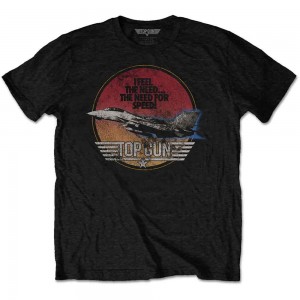 Top Gun Unisex T-Shirt: Speed Fighter (Black) (XX-Large)