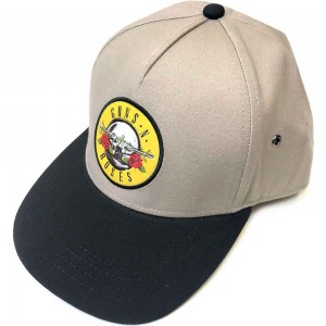 Guns N´ Roses Unisex Snapback Cap: Circle Logo (Black & Sand)