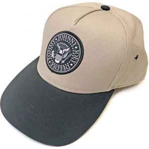 Ramones Unisex Snapback Cap: Presidential Seal (Black & Sand)